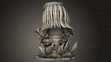 Хищник Чиби 3d stl модель для ЧПУ
