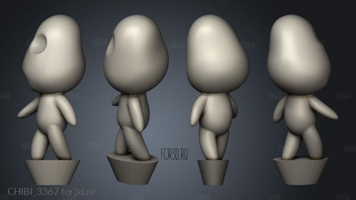 CHIBI_3367 stl model for CNC