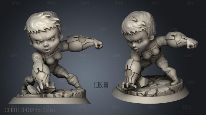 CHIBI_3402 3d stl модель для ЧПУ