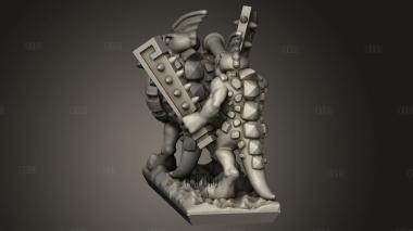 Рептилия В армейской легкой пехоте 3d stl модель для ЧПУ