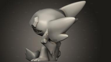 Саблезубый Сидит 3d stl модель для ЧПУ