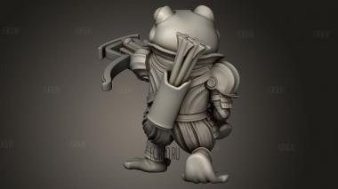 Священная Болотная Лягушка Арбалет Fancy 3d stl модель для ЧПУ