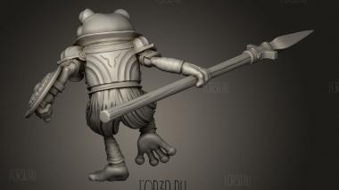 Причудливый Копейщик 3d stl модель для ЧПУ