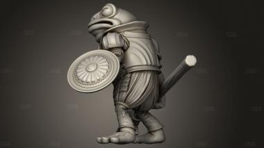 Необычный Копейщик 3d stl модель для ЧПУ