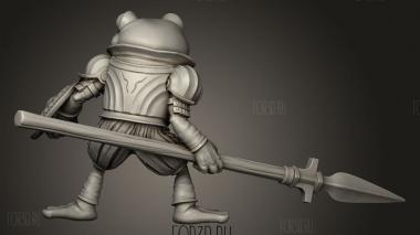 Необычный Копейщик 3d stl модель для ЧПУ