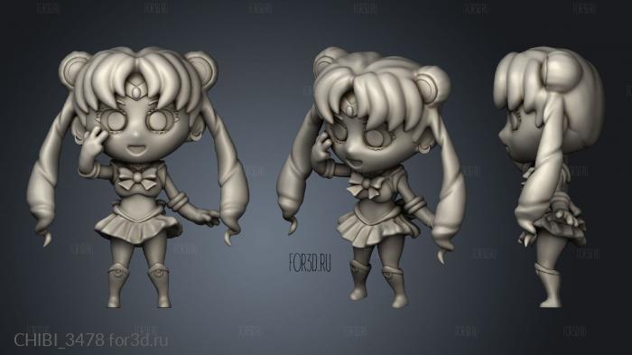 CHIBI_3478 3d stl модель для ЧПУ