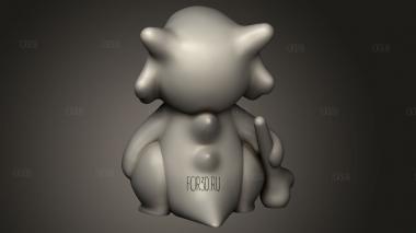 Потертый Милый Кубон 3d stl модель для ЧПУ