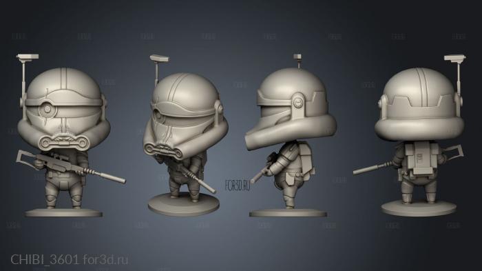 CHIBI_3601 stl model for CNC