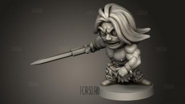 Аркадные герои-Варвары 3d stl модель для ЧПУ