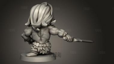 Аркадные герои-Варвары 3d stl модель для ЧПУ