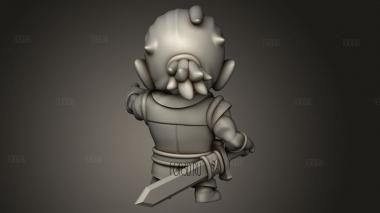 Халфлинг 3d stl модель для ЧПУ