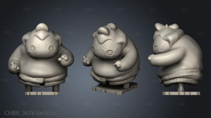 CHIBI_3676 3d stl модель для ЧПУ