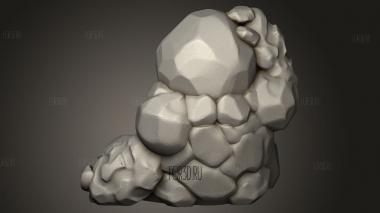Глиняный вид сидящего комка 3d stl модель для ЧПУ