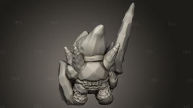 Рыцарь шталага Земляного Вида б 3d stl модель для ЧПУ