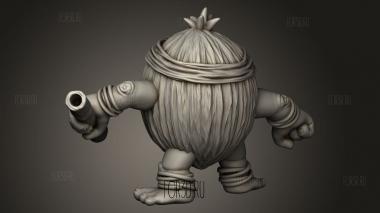 Кокосовый Фолк-Кокос 3d stl модель для ЧПУ
