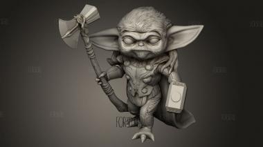 Торгу Держит В Руках Оба Шестигранника 3d stl модель для ЧПУ
