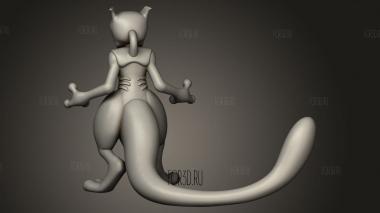 Веномный покемон мьютво 3d stl модель для ЧПУ