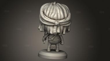 Ходячая Мертвая Мишонн 3d stl модель для ЧПУ