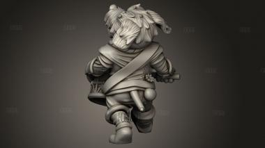 Бард из Племени Диких Собак 3d stl модель для ЧПУ