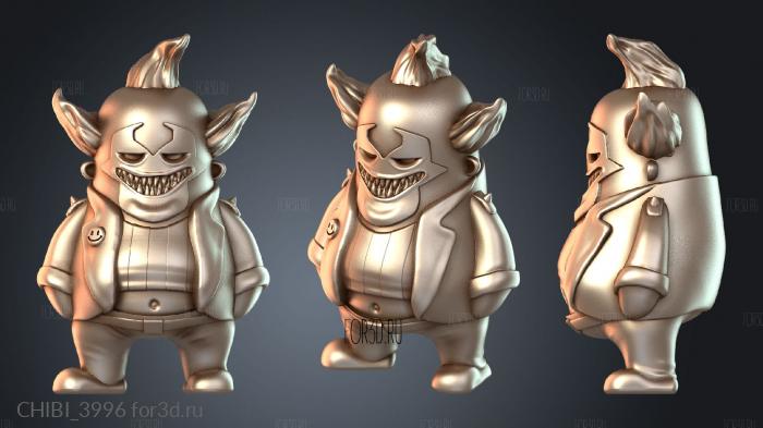 CHIBI_3996 stl model for CNC