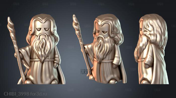CHIBI_3998 stl model for CNC