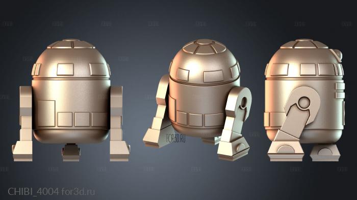 CHIBI_4004 stl model for CNC