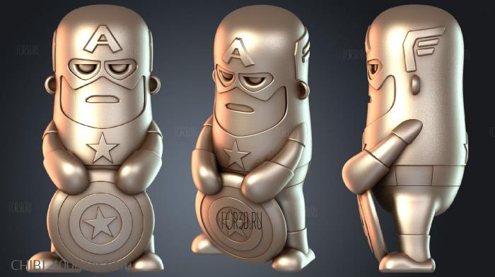 CHIBI_4006 stl model for CNC
