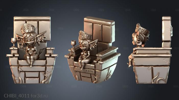 CHIBI_4011 stl model for CNC