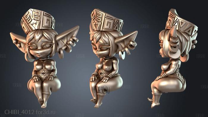 CHIBI_4012 stl model for CNC