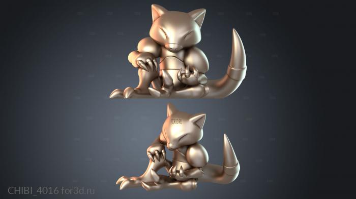 CHIBI_4016 stl model for CNC