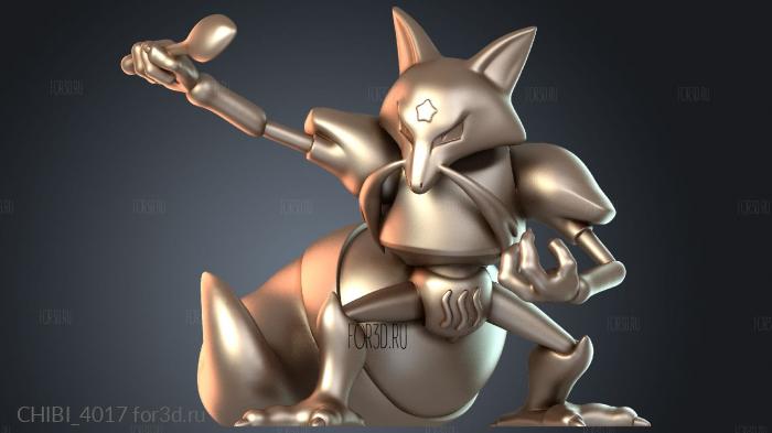 CHIBI_4017 stl model for CNC