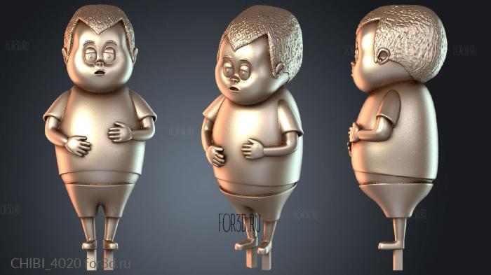 CHIBI_4020 stl model for CNC