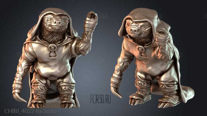 CHIBI_4022 stl model for CNC