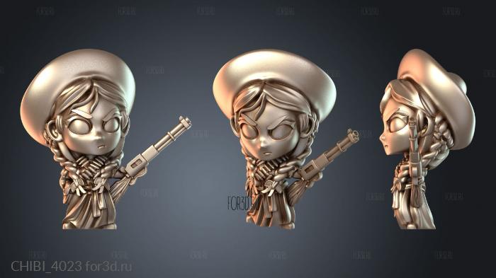 CHIBI_4023 stl model for CNC
