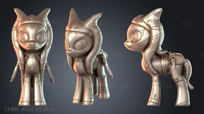 CHIBI_4026 stl model for CNC