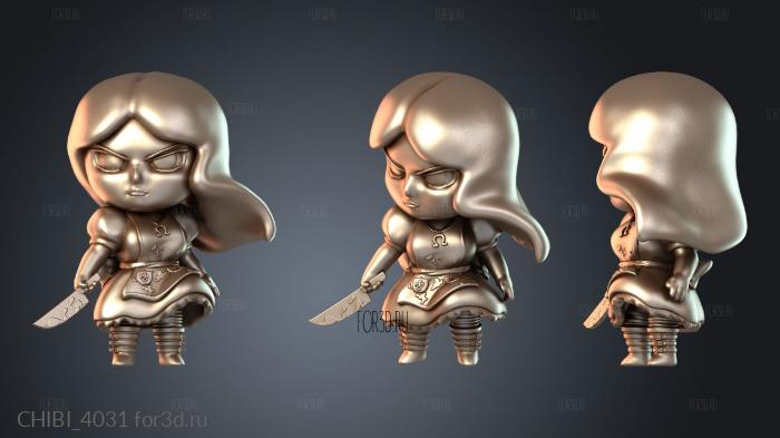 CHIBI_4031 stl model for CNC
