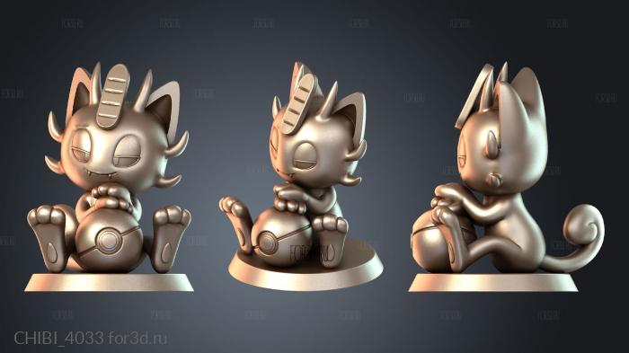 CHIBI_4033 stl model for CNC