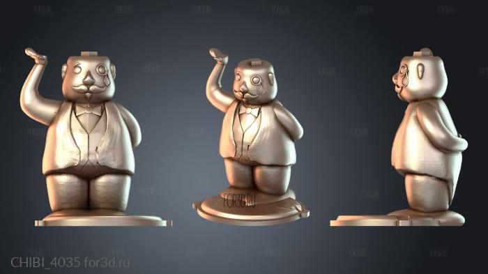 CHIBI_4035 stl model for CNC