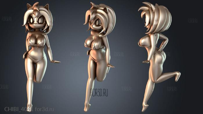 CHIBI_4041 stl model for CNC