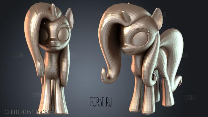 CHIBI_4051 stl model for CNC