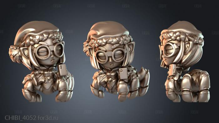 CHIBI_4052 stl model for CNC