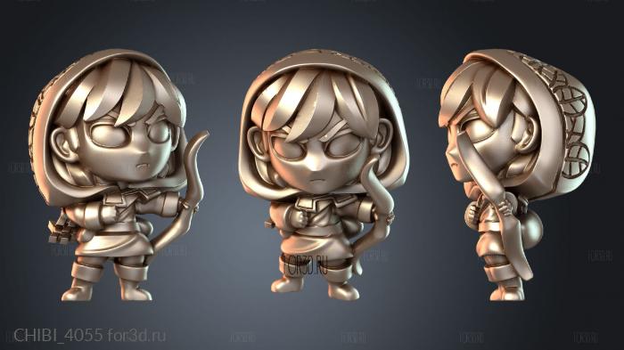 CHIBI_4055 stl model for CNC