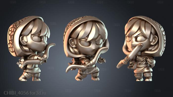CHIBI_4056 stl model for CNC