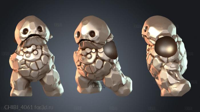 CHIBI_4061 stl model for CNC