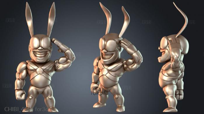 CHIBI_4064 stl model for CNC