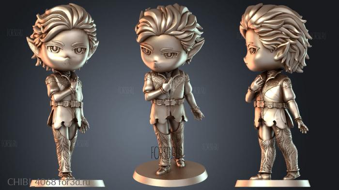 CHIBI_4068 stl model for CNC