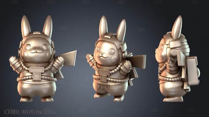 CHIBI_4070 stl model for CNC