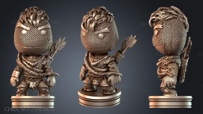 CHIBI_4072 stl model for CNC