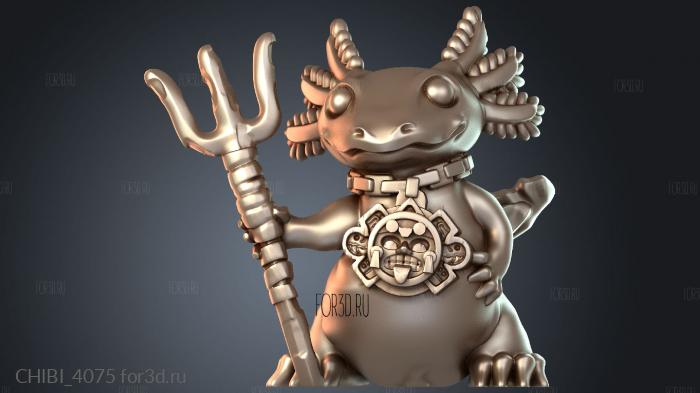 CHIBI_4075 stl model for CNC