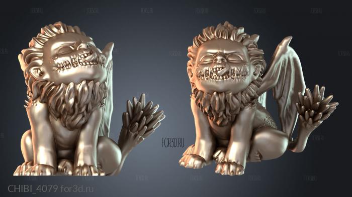 CHIBI_4079 stl model for CNC